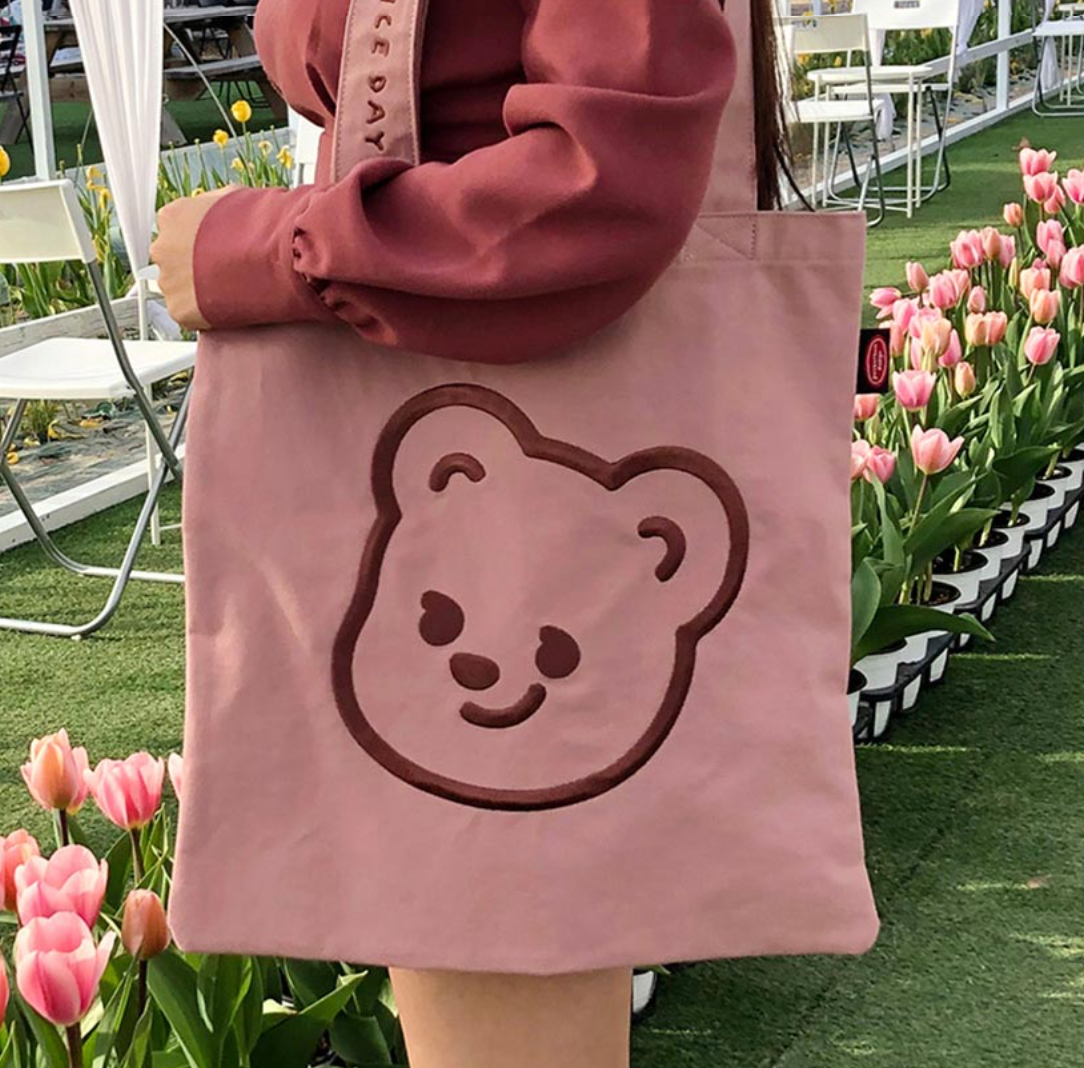 [pureureum design] Cupid Bear Eco Bag