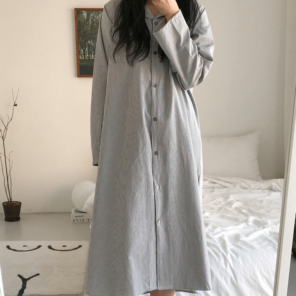 [Juuneedu] Sleepy Stripe Dress Pyjamas