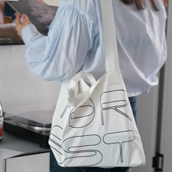 [MINMIN] Forest (2way bag) Bag (White)