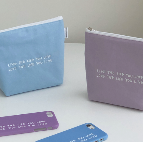 [bora and] Live the Life You Love Pouch