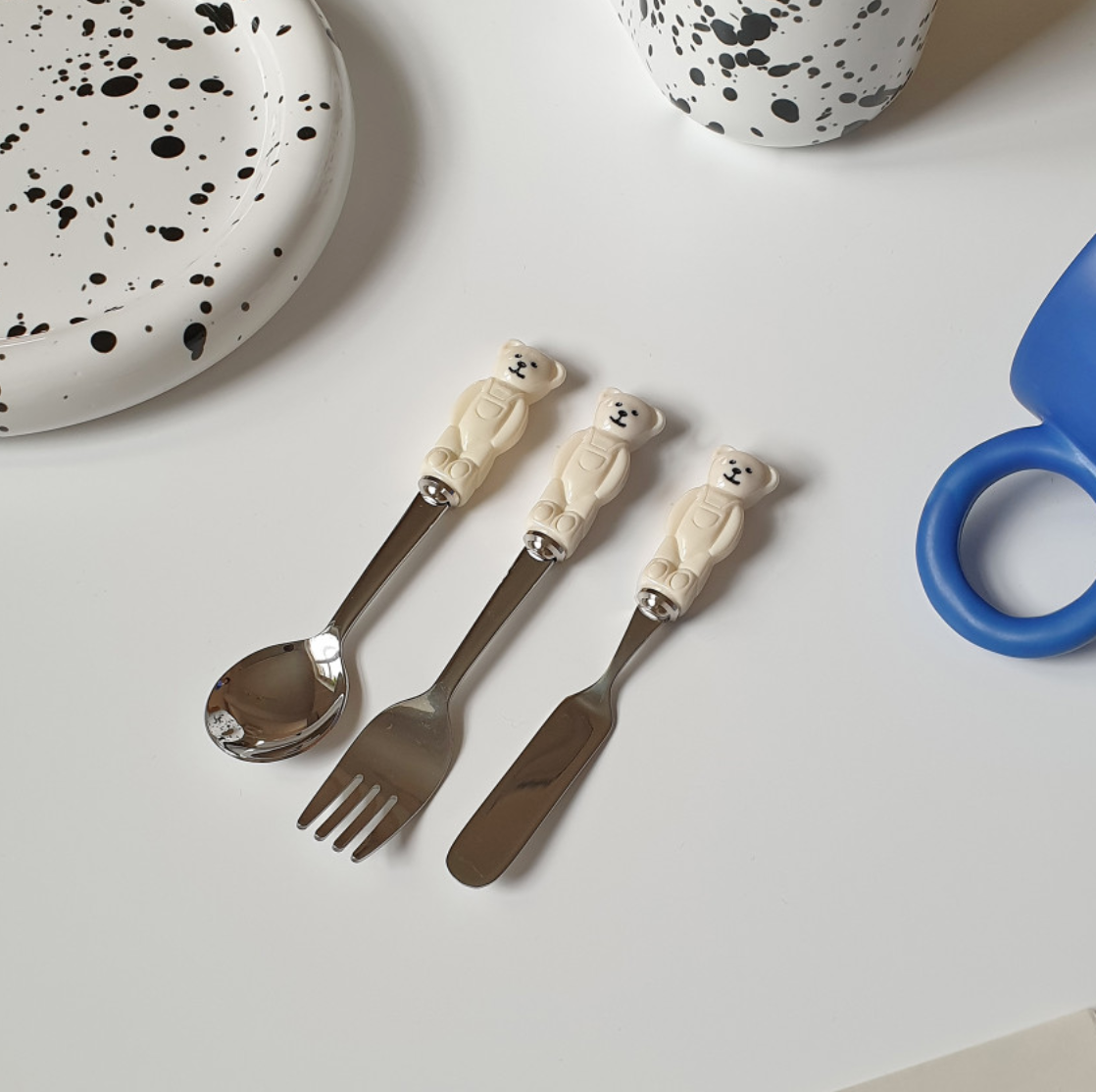 [MADEMODE] Pastel Bear Spoon/ Fork/ Butter Knife
