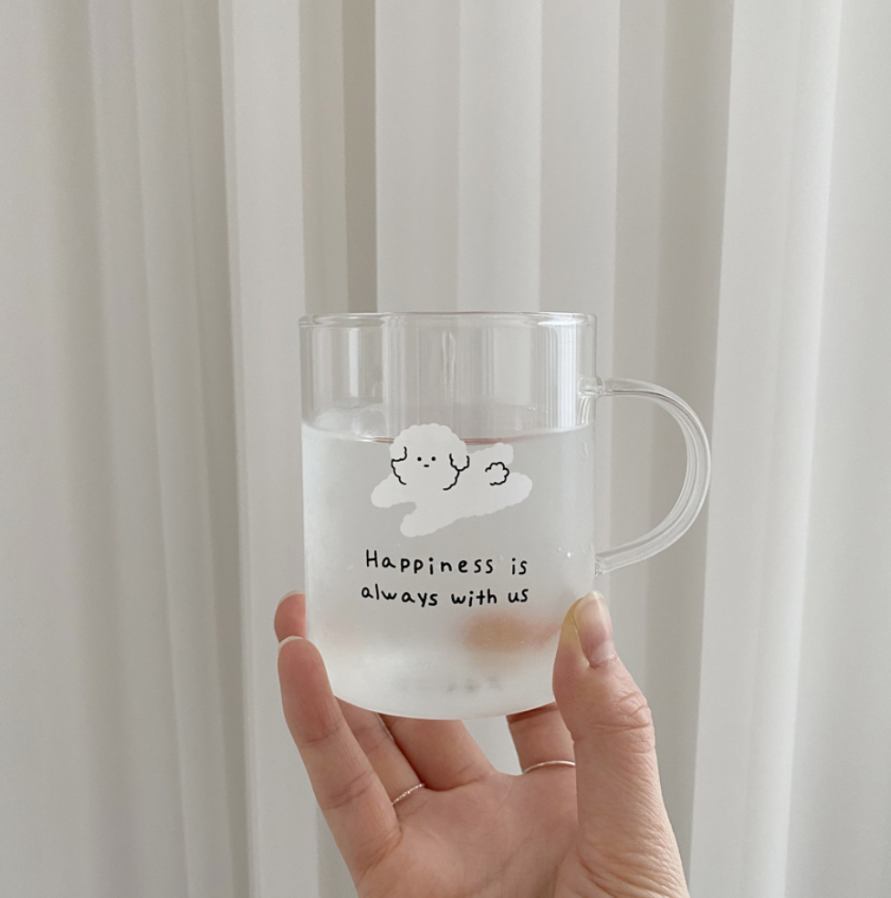 [30DAYSTORE]  CHOUCHOU Glass Cup 300ml