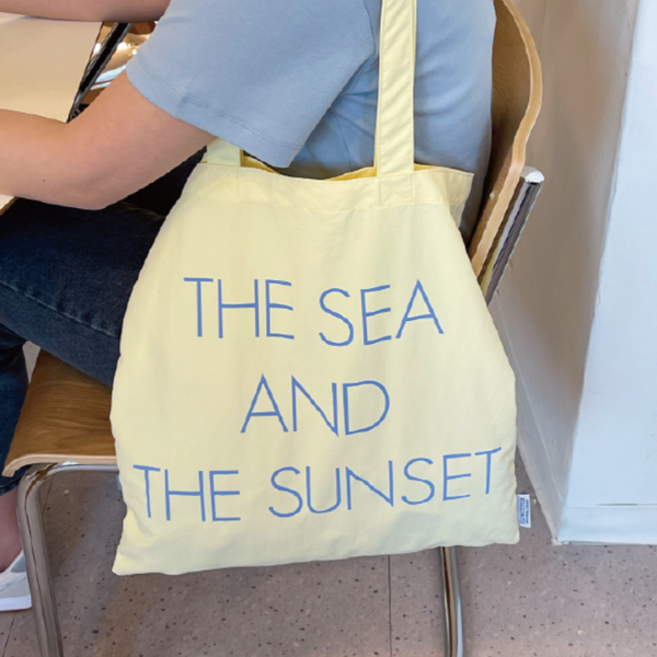 [SLOWSTITCH] The Sea and The Sunset Bag (Lemon)