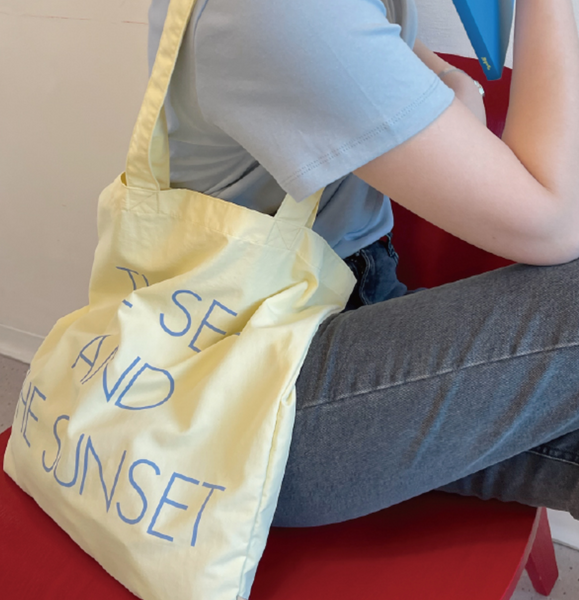 [SLOWSTITCH] The Sea and The Sunset Bag (Lemon)