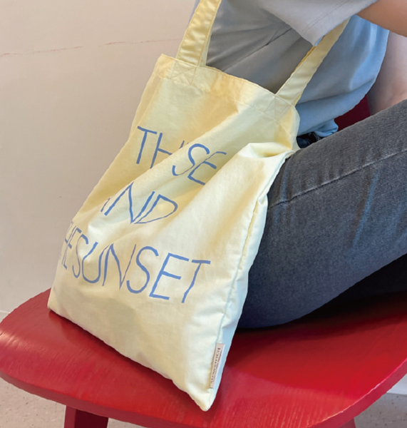 [SLOWSTITCH] The Sea and The Sunset Bag (Lemon)