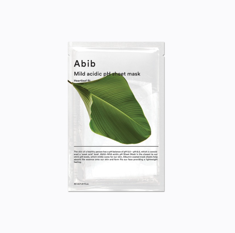 [Abib] Mild Acidic pH Sheet Mask - Heartleaf Fit (10P)