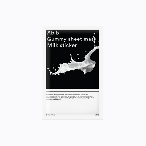 [Abib] Gummy Sheet Mask - Milk Sticker (10P)