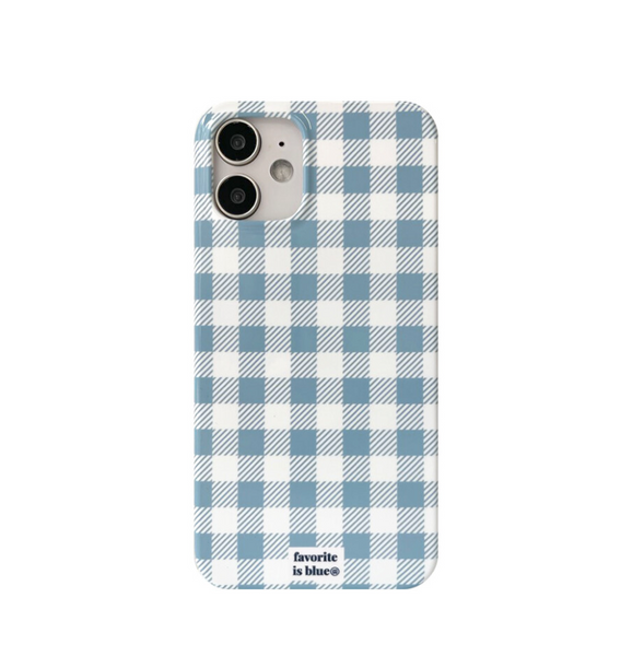 [midmaly] Blue Butter Check Phone Case