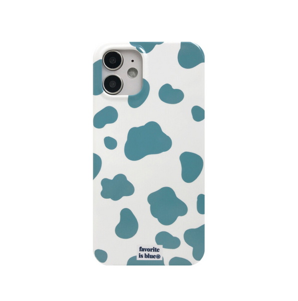 [midmaly]  Blue Cow Phone Case