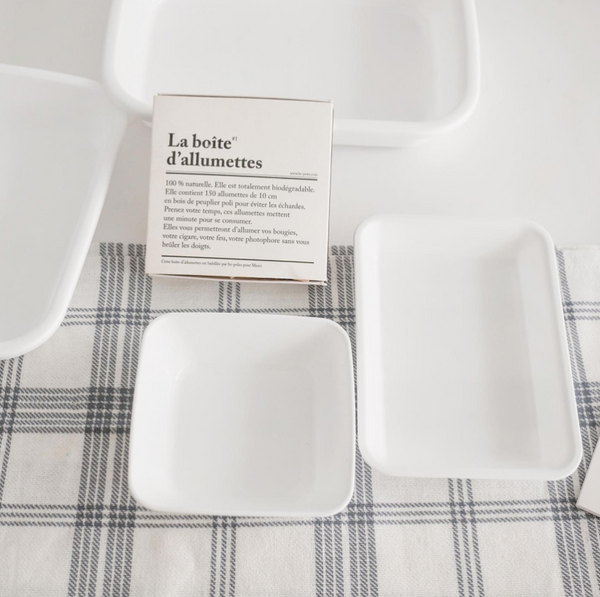 [Bracket Table] White Food Tray