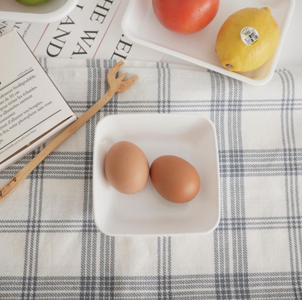 [Bracket Table] White Food Tray