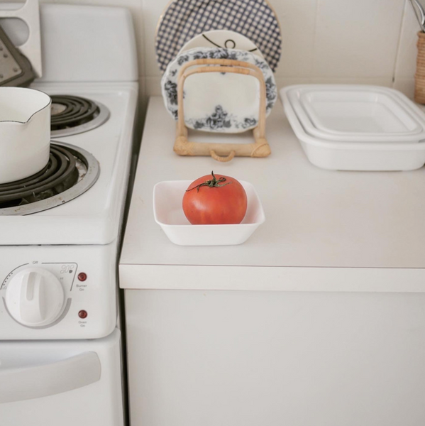 [Bracket Table] White Food Tray