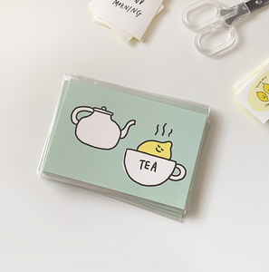 [second morning] Tea Postcard