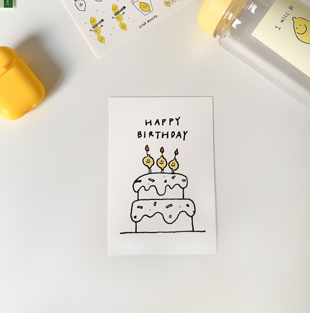 [second morning] Happy Birthday Postcard
