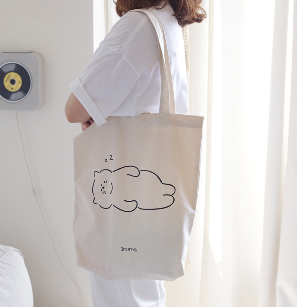 [3MONTHS] Sleeping Cat Eco Bag