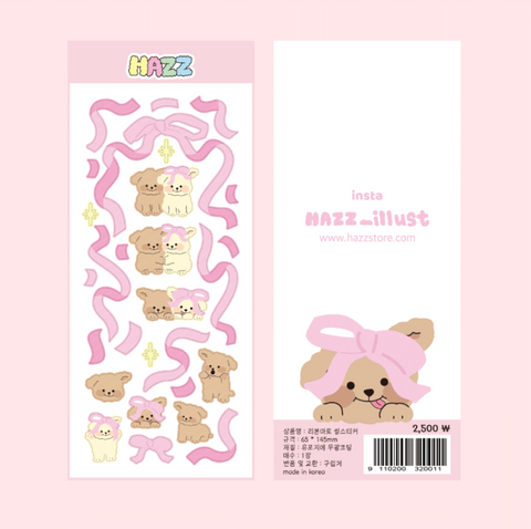 [HAZZ] Pink Ribbon Maro Sticker