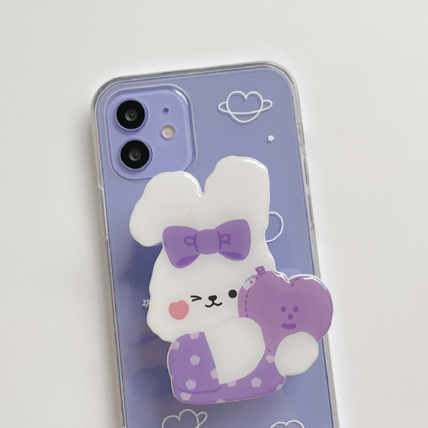 [malling booth] Purple Deco Jelly Case