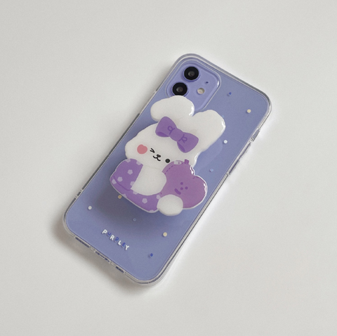 [malling booth] Purple Deco Jelly Case