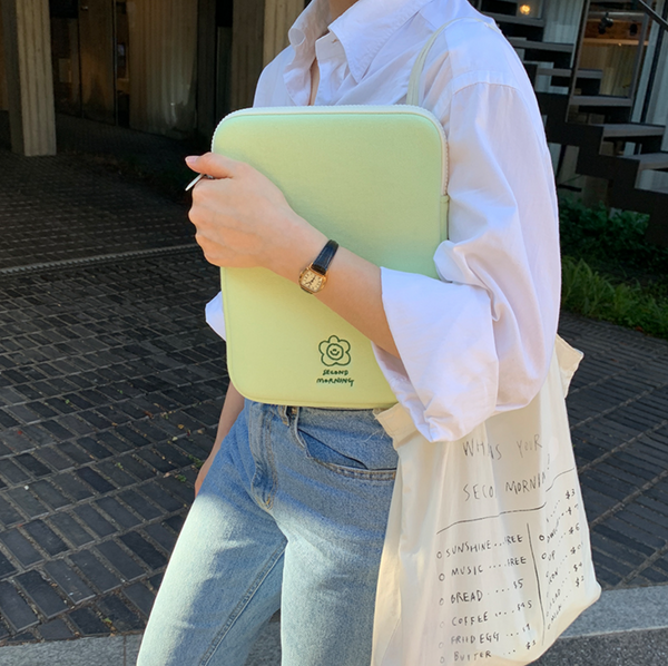 [Second Morning] Greenery Laptop Case/ Ipad Pouch