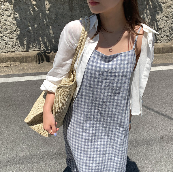 [GIRLS RECIPE] Back Button Linen Shirt (3 colours)