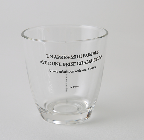 [HOTEL PARIS CHILL] A Lazy Afternoon Glass Cup 310ml