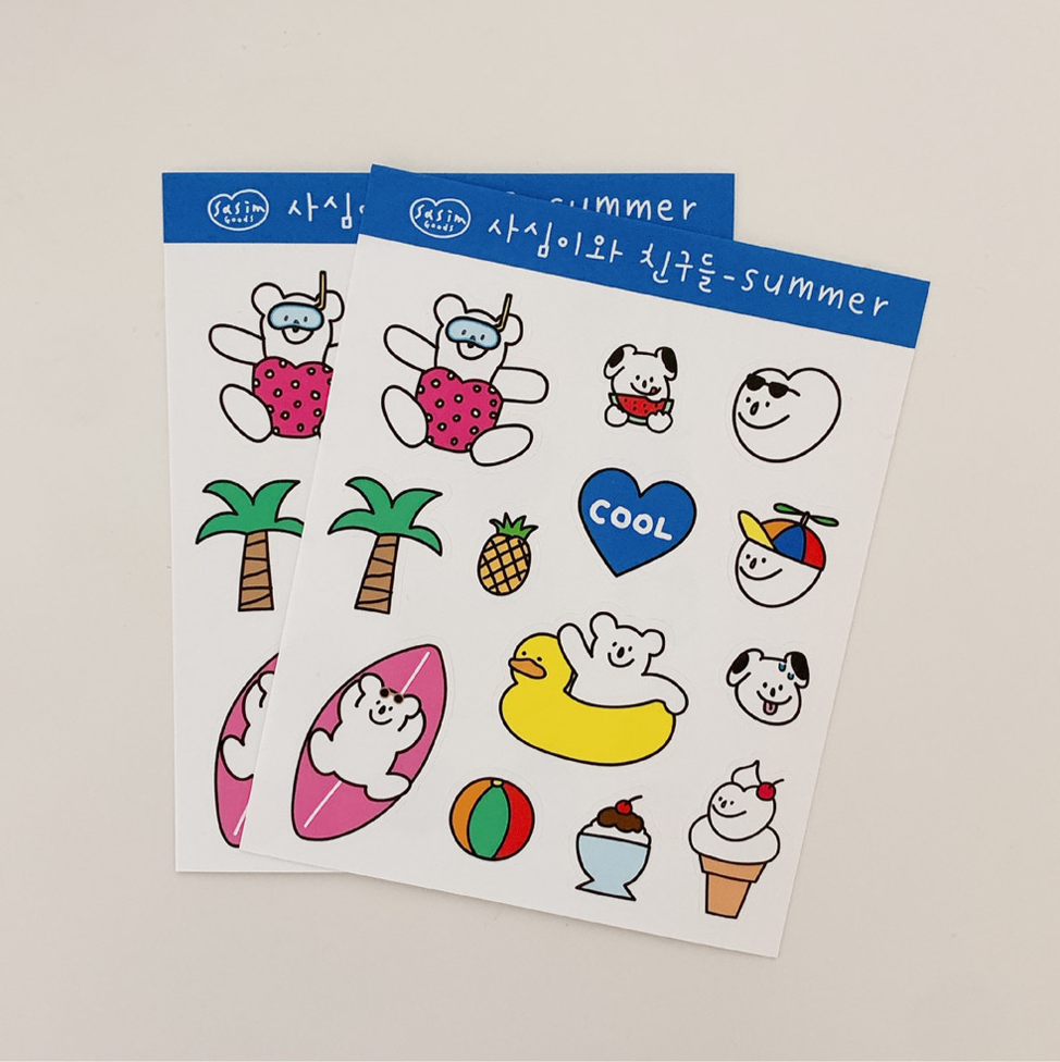 [Sasim Goods] Summer Sticker