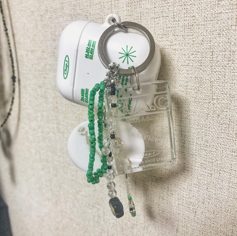 [classywacky] Green Flame AirPods Case