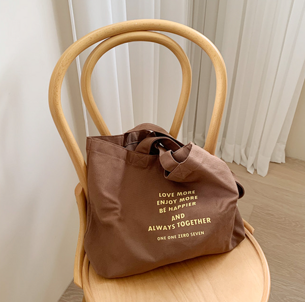 [1107] Daily Wide Cotton Bag