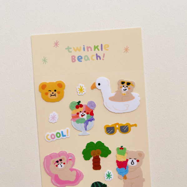[malling booth] Twinkle Beach! Sticker