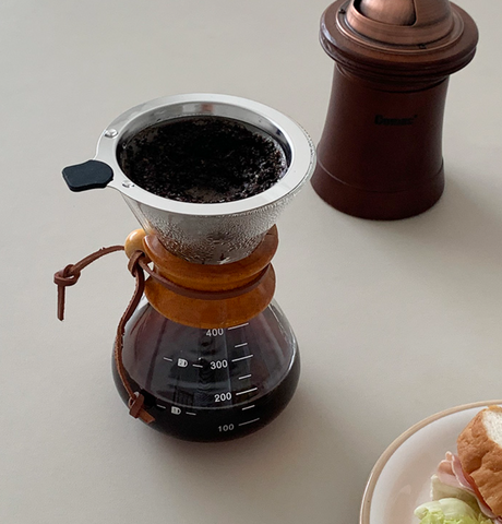 [SINON SHOP] Wood Hand Drip Coffee Set