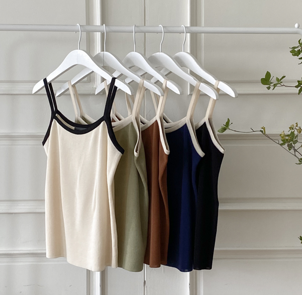 [SHOPPERLAND] Colour Mix Knitwear Sleeveless