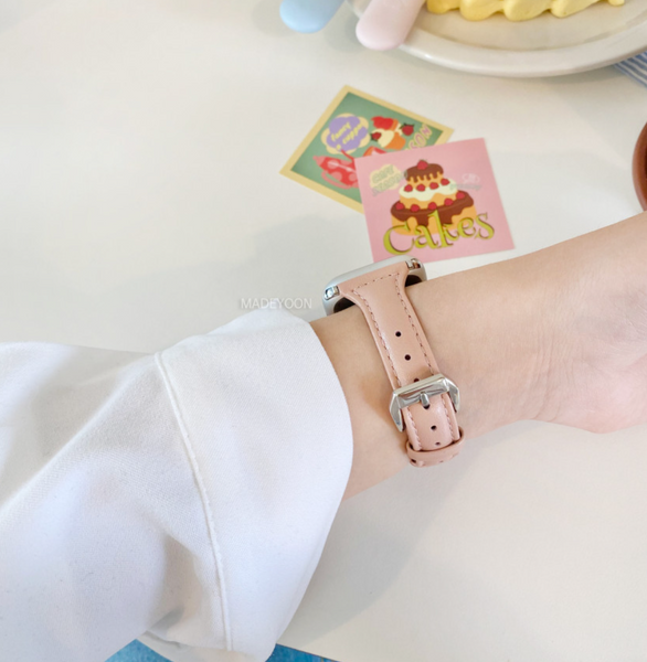 [MADEYOON] Slim Leather Apple Watch Strap