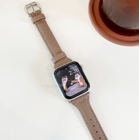 [MADEYOON] Slim Leather Apple Watch Strap