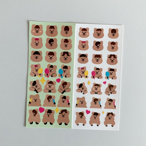 [YOUNG FOREST] Hair Salon Quokka Sticker