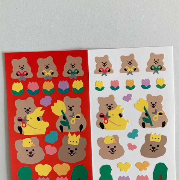 [YOUNG FOREST] Paper Cut Quokka Sticker