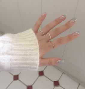 [moat] Slim Wave Ring (925silver)