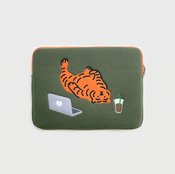 [MUZIK TIGER] Large Tiger Laptop Case/ Ipad Pouch