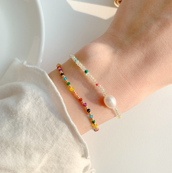 [Be my muse] Handmade Layered Bracelet (17 colour)