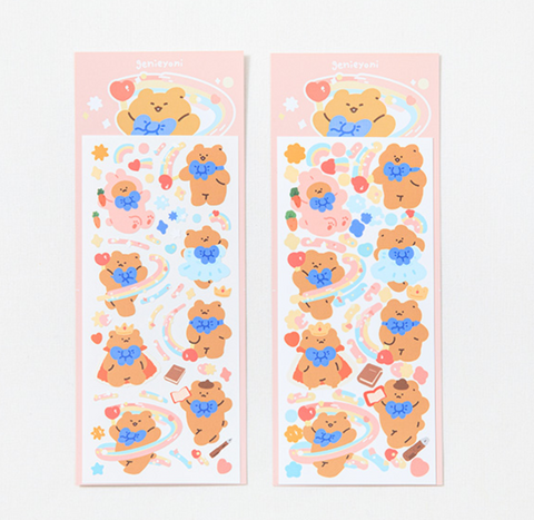 [genie yoni] Teddy Bear Sticker