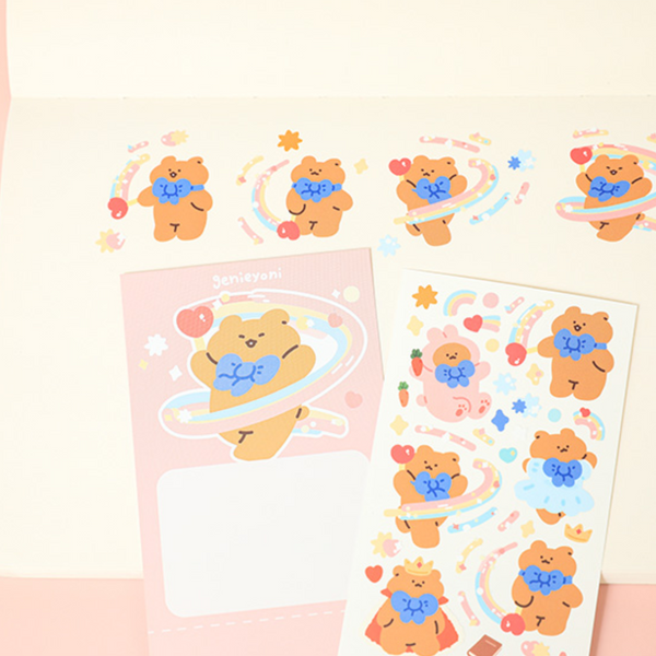 [genie yoni] Teddy Bear Sticker