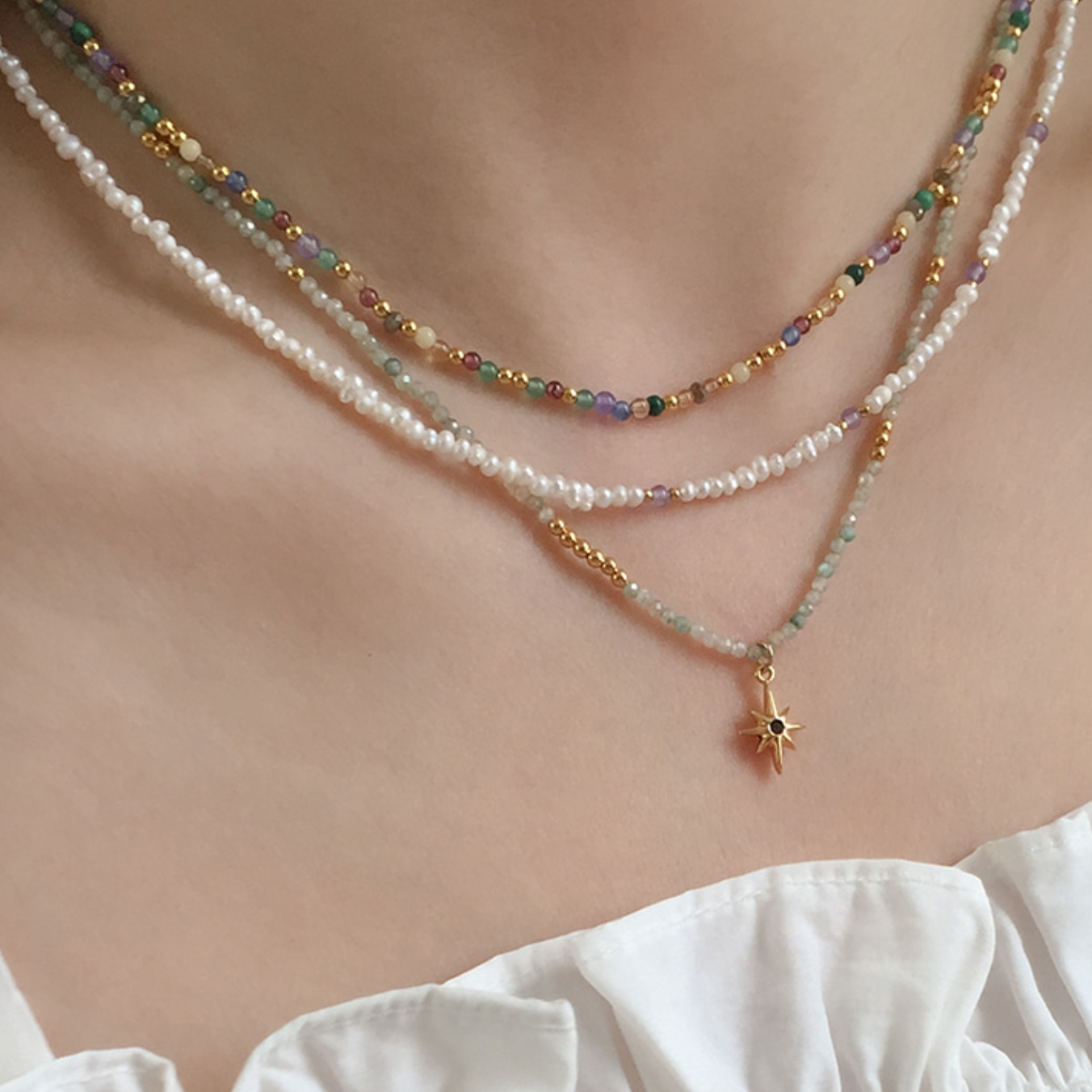 [moat] Sunny Beads Necklace