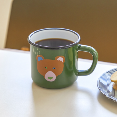 [WARMGREYTAIL] BROWN BEAR MUG CUP 350ml