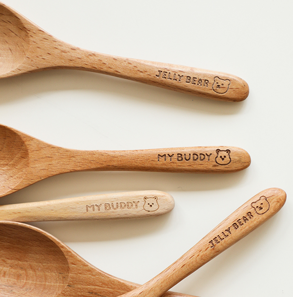 [Dailylike] My Buddy Cereal Mug +  Wood Spoon Set