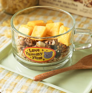 [Dailylike] Love Yummy Yum Cereal Mug +  Wood Spoon Set