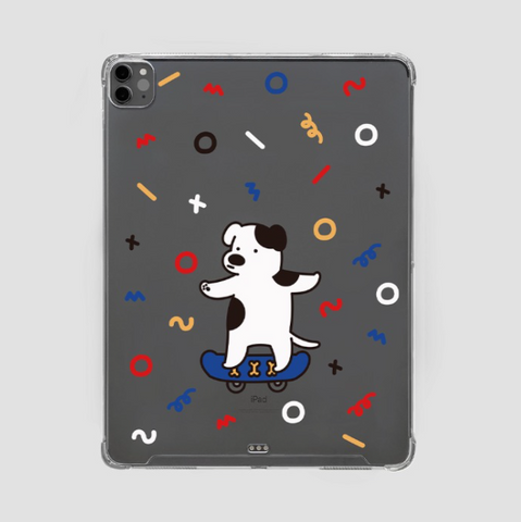 [168cm] Puppy Skateboard Pattern Ipad Case