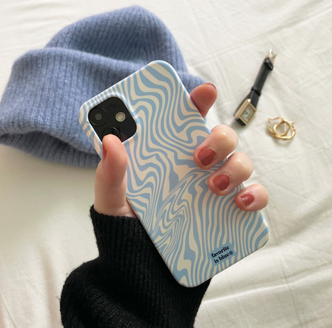[midmaly] Blue Zebra Phone Case