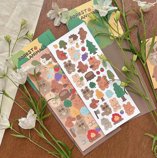 [YOON GOO] Forest Animals Sticker