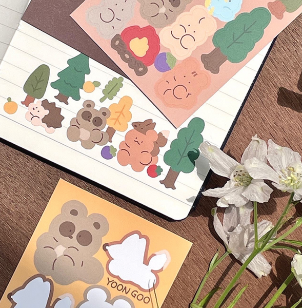 [YOON GOO] Forest Animals Sticker