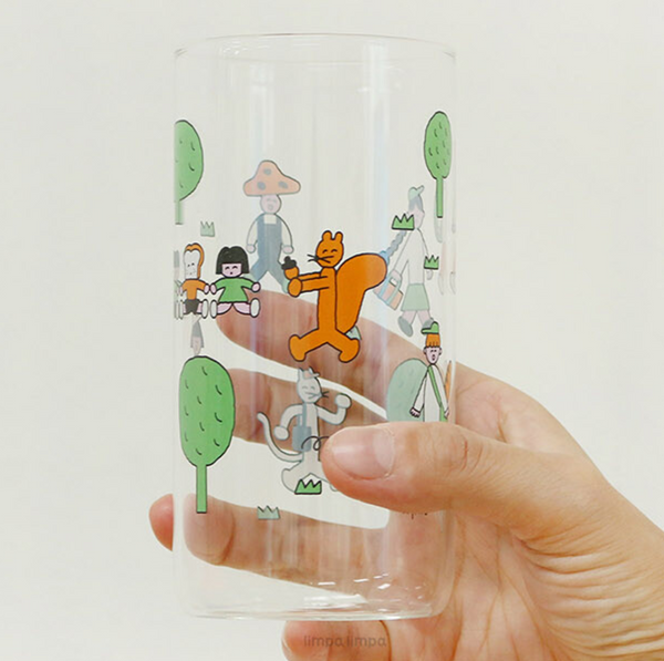 [limpa limpa] Walk Glass Cup 375ml