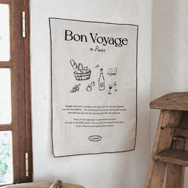 [a.poel] Fabric Poster (Bon Voyage)